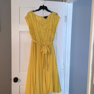 Lined, yellow Lane Bryant dress.